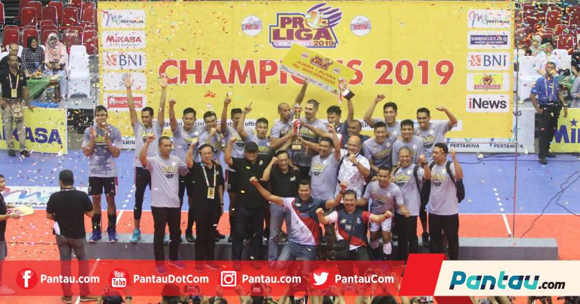 Proliga 2019: Tundukkan Jakarta BNI 46, Surabaya Bhayangkara Samator Raih Gelar Juara ke-7