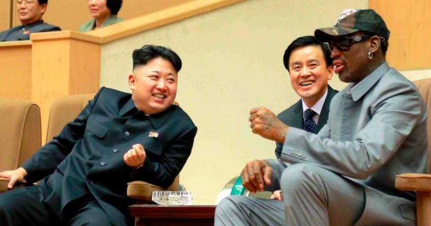Cuitan Dennis Rodman: Kim Jong Un Kenakan Topi Kebesaran Donald Trump