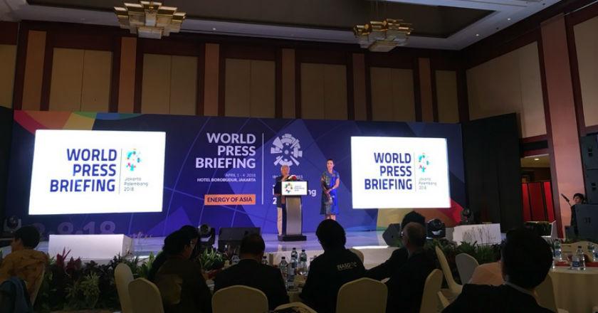 INASGOC Jabarkan Persiapan Asian Games 2018 di World Press Briefing