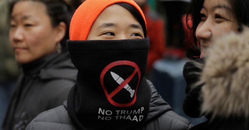 Pantau Foto: Unjuk Rasa di New York Protes Serangan AS ke Suriah