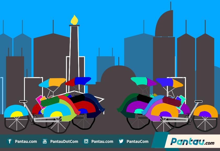 Ini Cara Ampuh Sandiaga Batasi Becak di Jakarta