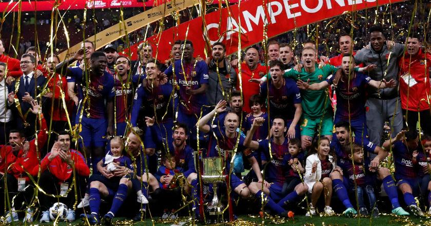 Hajar Sevilla 5-0, Barcelona Raih Trofi Copa del Rey Musim 2017/2018