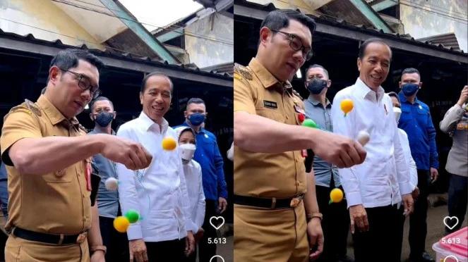 Presiden Jokowi dan Ridwan Kamil Tertular Demam Lato-lato