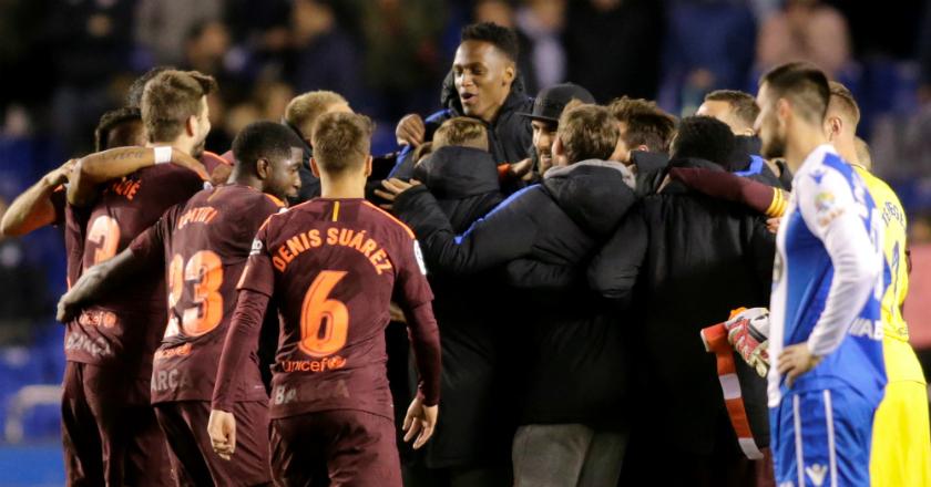 Double Winner Iringi Kepergian Iniesta dari Camp Nou