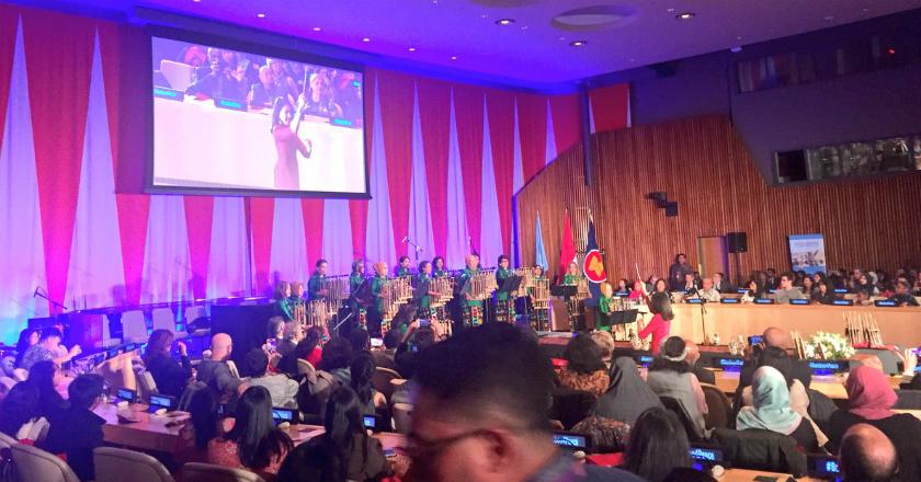 Alunan Angklung Bawa Misi Perdamaian di Markas PBB