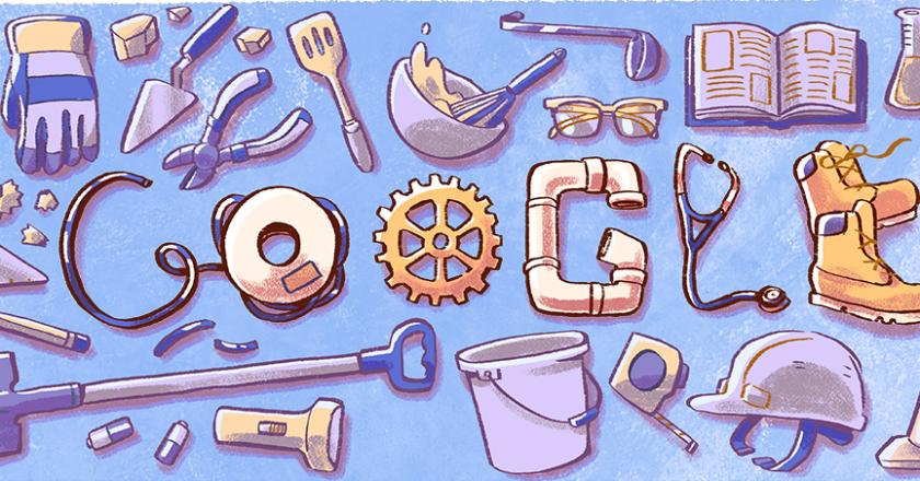 Google Doodle Ikut Rayakan Hari Buruh Internasional