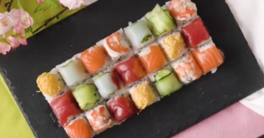 Tips Mudah Bikin Sushi, Pakai Cetakan Es Batu