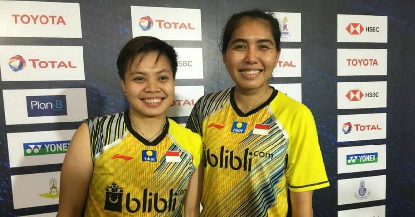 Pasangan Gado-Gado Nitya/Apriyani Jaga Asa Sapu Bersih Lawan Prancis