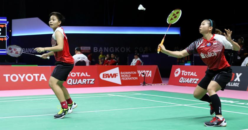 Greysia/Apriyani Samakan Kedudukan 1-1 atas Thailand