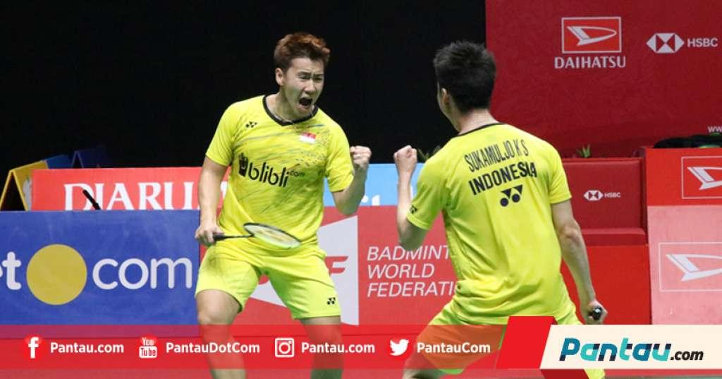 Kevin/Marcus Tundukan Pasangan Malaysia, Indonesia Kontra Malaysia 1-1