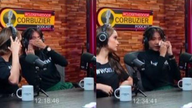 Reaksi Cinta Laura Jadi Sorotan Saat Widi Menangis Usai Ditanya Deddy Corbuzier tentang Pelecehan Seksual