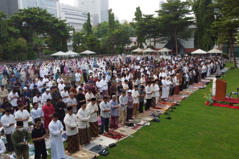 1.800 WNI di Thailand Salat Idulfitri di KBRI Bangkok