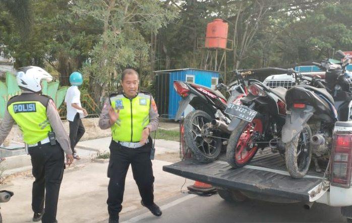Polisi Gagalkan Balap Liar di Kendari, 14 Motor Berknalpot Brong Diamankan