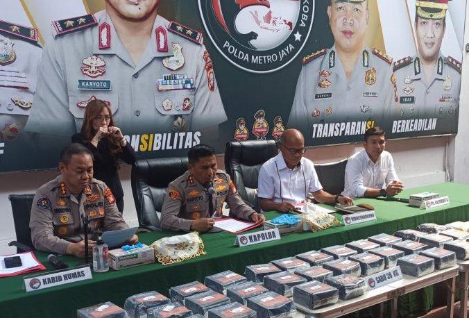 Polda Metro Ungkap Kasus Peredaran Sabu 36 Kg Dikemas Bungkus Rokok-Teh Impor di Depok