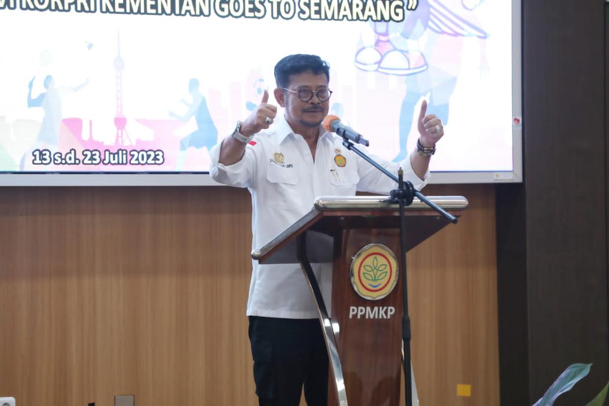 Mentan SYL Lepas Delegasi PORNAS: Kalian Harus Juara