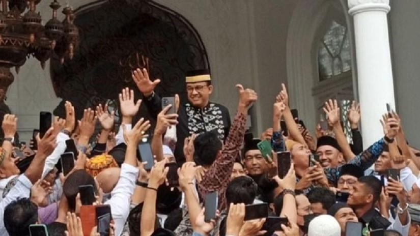 Masjid Raya Baiturrahman jadi Saksi Bisu Anies Tandatangani Petisi Dukungan Presiden di Pilpres 2024
