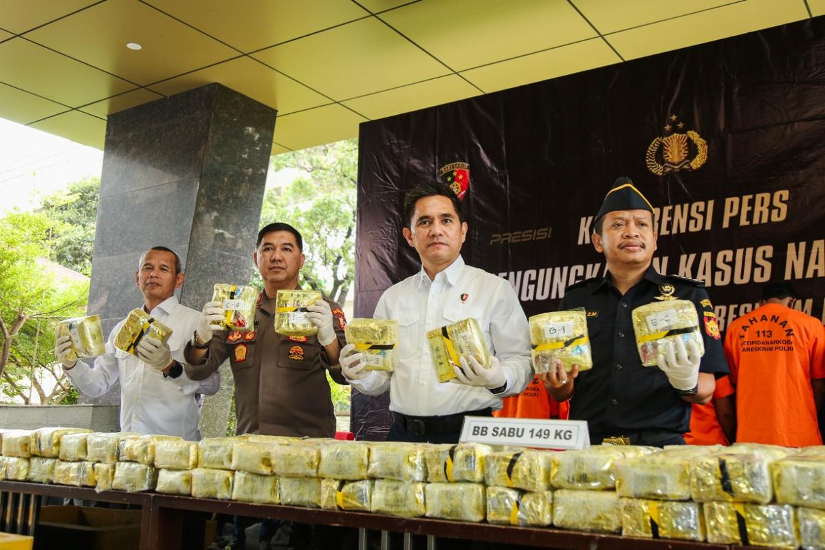 Bea Cukai dan Polri Ungkap Kasus 149 Kilogram Sabu Jaringan Malaysia-Aceh