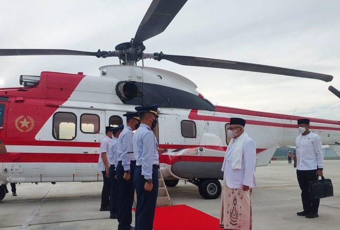 Gunakan Helikopter, Wapres Ma'ruf Amin Bertolak ke Cianjur Hadiri Istigasah Doa Keselamatan Bangsa