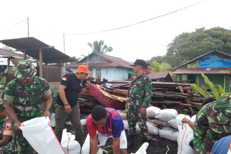 Tanggul Darurat Dibangun Bantu Atasi Banjir Rob di Halmahera Utara