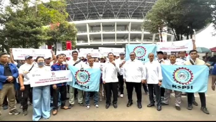 Ikut Ramaikan Hari Bhayangkara ke-77 di GBK, KSPSI: Sinergitas Polri Bersama Buruh Indonesia!