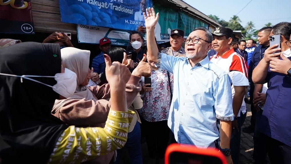 Mendag Zulhas Cek Kondisi Bangunan Pasar Baru Bakauheni