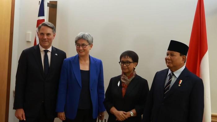 Bertemu Menhan Australia, Prabowo Apresiasi Kerja sama Pertahanan Indonesia-Australia