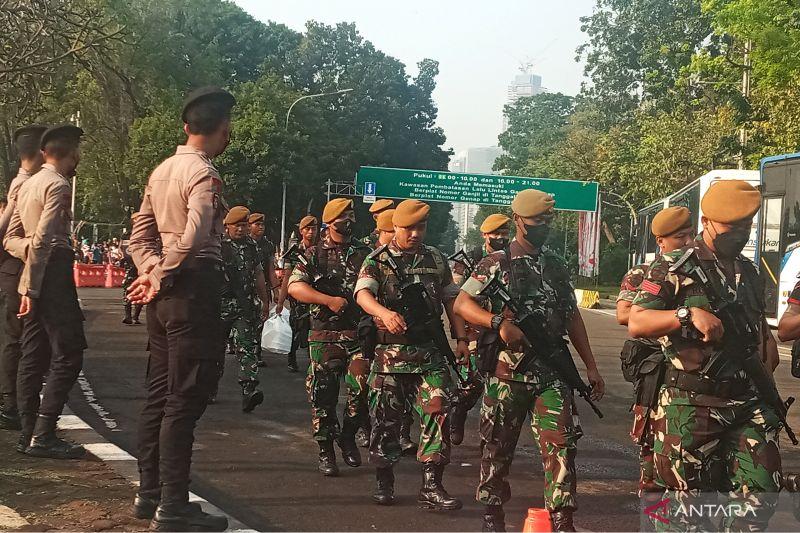 Ribuan Personel Gabungan Amankan Upacara HUT RI di Istana