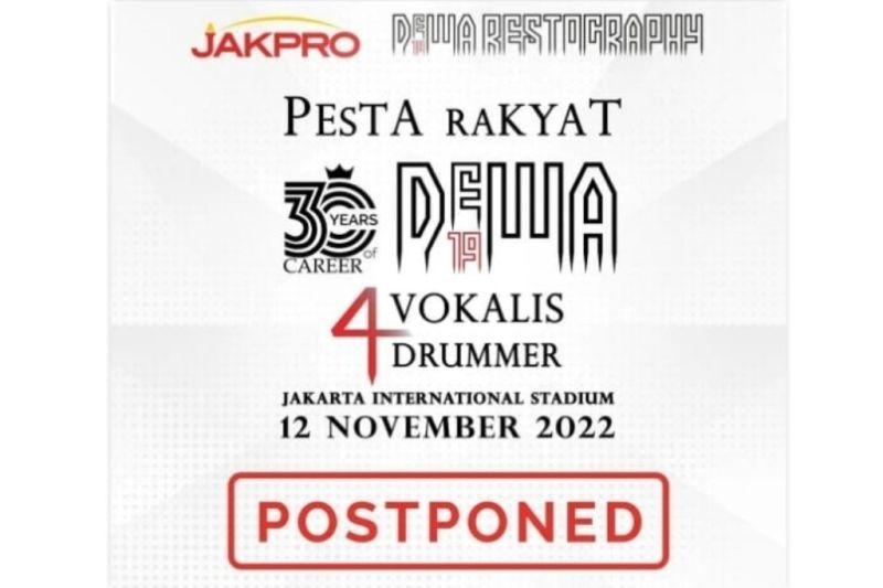 Belum Kantongi Izin Kepolisian, Konser Dewa 19 di JIS Diundur