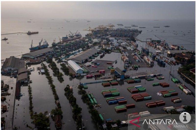 Banjir Rob di Semarang akibatkan Jalan Akses ke Terminal Petikemas Terbatas