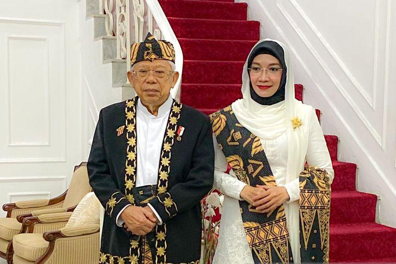 Wapres Ma'ruf Amin Pakai Baju Adat Banten di Upacara Kemerdekaan RI ke-77