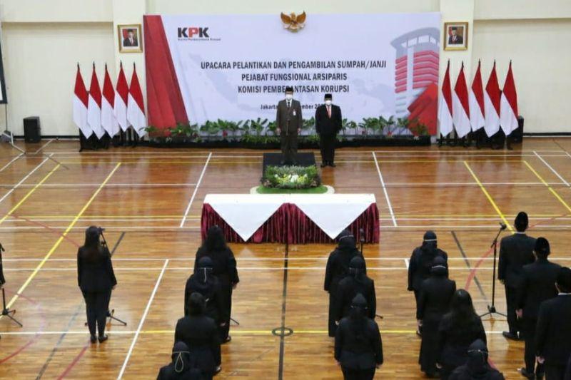 Mantap! KPK Lantik 21 Pejabat Fungsional Arsiparis