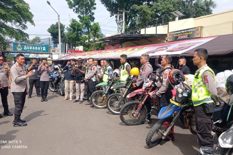 32 Motor Trail Dikerahkan untuk Distribusikan Bantuan ke Korban Gempa Cianjur